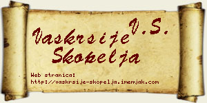 Vaskrsije Škopelja vizit kartica